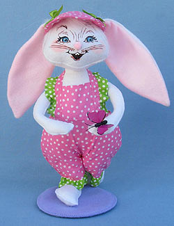 Annalee 12" Spring Girl Bunny with Butterfly 2015 - Mint - 201915