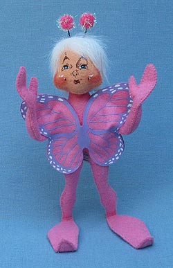 Annalee 9" Pink Spring Butterfly Elf 2011 - Mint - 202011