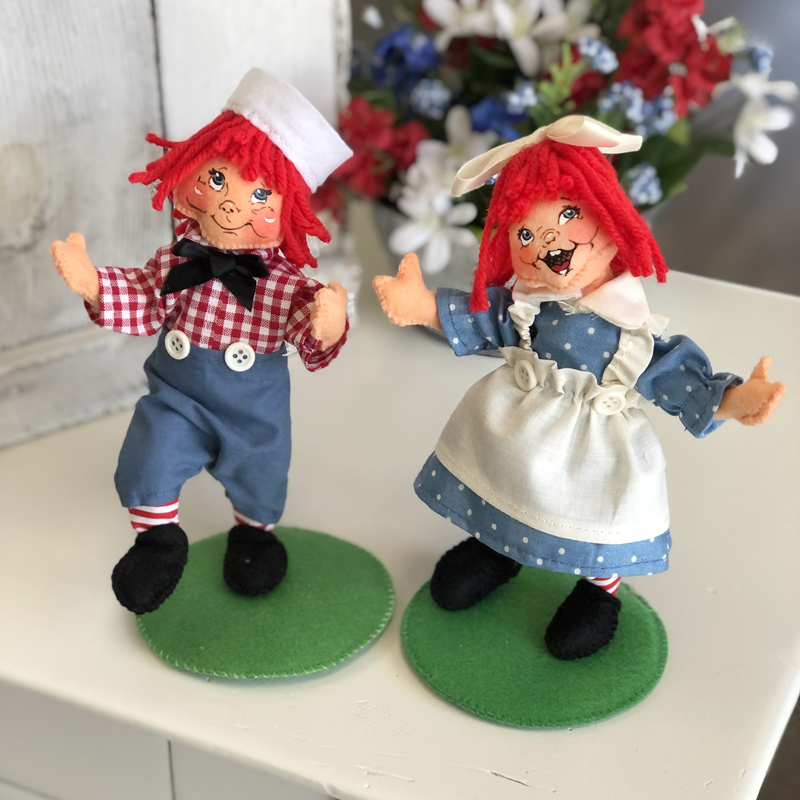 Annalee 7" Raggedy Ann & Andy Kids AIA 2021- Mint - 851321-851421
