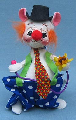 Annalee 7" Circus Clown Mouse - Mint - 202498