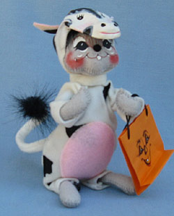 Annalee 6" Trick or Treat Cow Mouse - Near Mint - 202607oxt