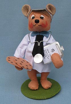 Annalee 8" Doctor Bear - Mint  - 205409