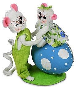 Annalee 5" Easter Egg Mice 2021 - Mint - 210521