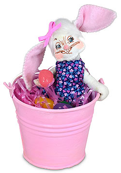 Annalee 5" Easter Bucket Bunny 2022 - Mint - 210522