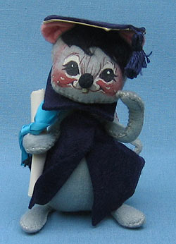 Annalee 7" Graduation Mouse in Blue - Mint / Near Mint - 210580