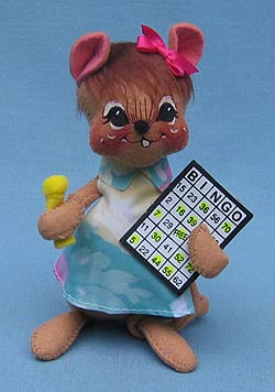 Annalee 7" Bingo Mouse - Mint - 227699