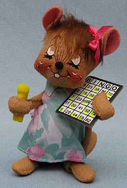 Annalee 7" Bingo Mouse - Mint - 227699xot