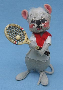 Annalee 7" Tennis Boy Mouse - Very Good - 231071 Annalee 7" Tennis Boy Mouse - Very Good - 231071