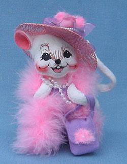 Annalee 6" Rose the Red Hat Mouse - Mint - 231705
