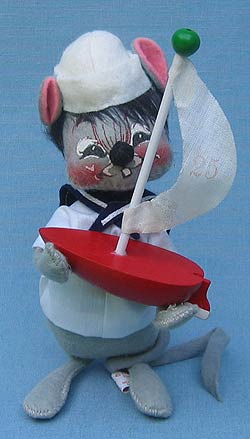 Annalee 7" Boating Mouse - Near Mint - 232086