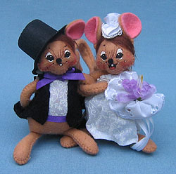 Annalee 5" Wedding Celebration Mice - Mint - 237702