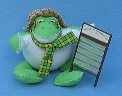 Annalee 4" Country Frog with Washboard - Mint - 243204