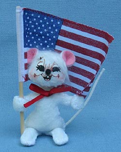 Annalee 3" Patriotic Mouse - Mint - 250012