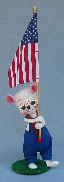Annalee 6" Patriotic Parade Boy Mouse 2015 - Mint - 250415