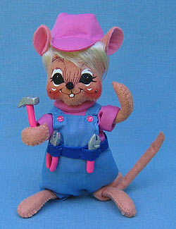 Annalee 6" Ms. Fix It Mouse - Mint - 251009