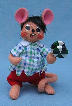 Annalee Wizard of Oz  5" Munchkin Lollipop Mouse - Mint - 252209