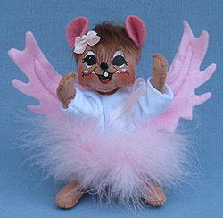 Annalee 6" Hope Angel Mouse with Brown Hair - Mint - 253813