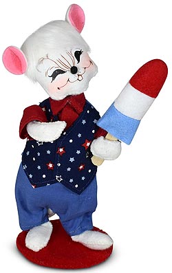Annalee 6" Patriotic Popsicle Mouse 2022 - Mint - 260822