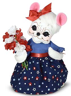 Annalee 6" Patriotic Posies Mouse 2022 - Mint - 260922