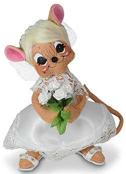 Annalee 6" Bride Mouse 2022 - Mint - 261922