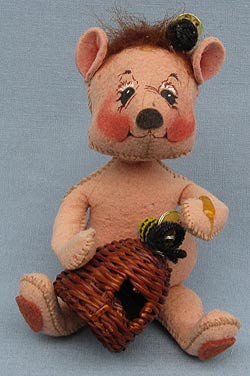 Annalee 8" Honey Bee Bear - Poor - 279800a