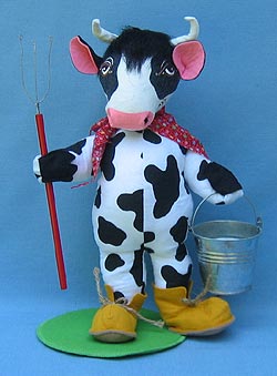 Annalee 12" Red Howie Holstein Bull Cow - Mint - 285198