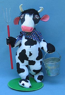 Annalee 12" Blue Howie Holstein Bull Cow - Mint - 285199