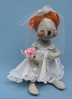 Annalee 12" Bride Mouse - Excellent - 290582a Annalee 12" Bride Mouse - Excellent - 290582a