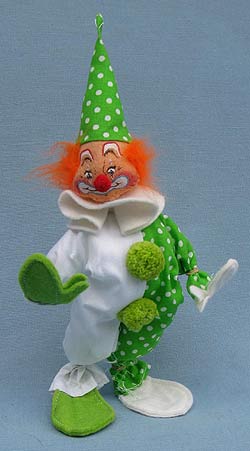 Annalee 10" Green Clown - Mint / Near Mint - 295084gr