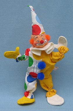 Annalee 10" Yellow Clown - Mint / Near Mint - 295085yl
