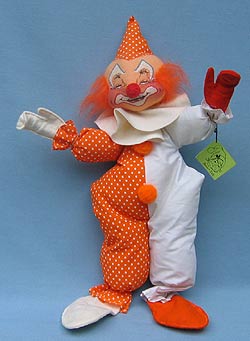 Annalee 18" Orange Clown - Mint - 296084orx