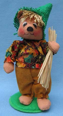 Annalee 8" Scarecrow Bear - Mint - 297701