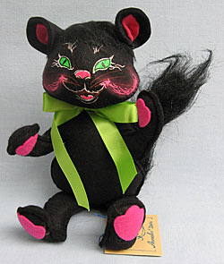 Annalee 10" Black Halloween Cat - Mint - 298491open