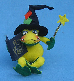 Annalee 10" Miss Spelled Witch Frog - Mint - 298599