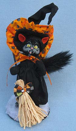 Annalee 4" Checker Dot Witch Cat 2015 - Mint - 300315