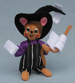 Annalee 5" Toilet Paper Attack Witch Mouse 2016 - Mint - 300316