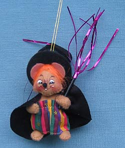 Annalee 3" Witch Magic Mouse Ornament - Mint / Near Mint - 300402