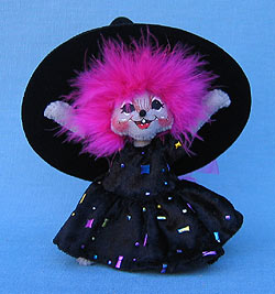 Annalee 5" Pink Witch Mouse - Mint - 300508