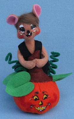 Annalee 5" Falloween Mouse with Pumpkin 2015 - Mint - 300715