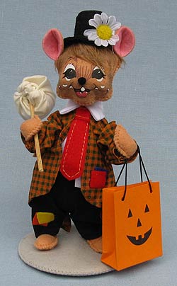 Annalee 6" Trick or Treat Hobo Mouse 2016 - Mint - 300716