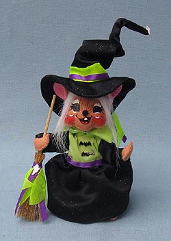 Annalee 6" Sparkle Witch Mouse - Mint - 300909