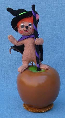 Annalee 3" Candy Apple Witch Mouse - Mint - 300912