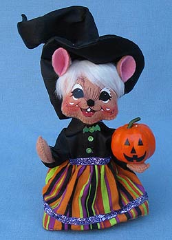 Annalee 6" Jack O Lantern Mouse - Mint - 301111