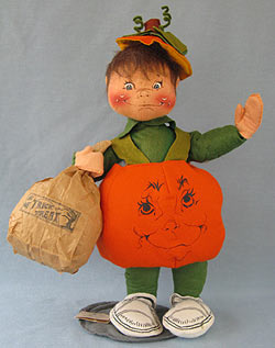 Annalee 18" Pumpkin Kid - Excellent - 301490oxb