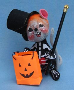 Annalee 7" Skeleton Mouse - Mint - 304498