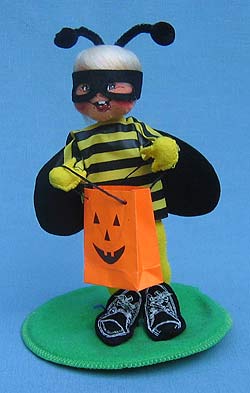 Annalee 7" Bumblebee Kid with Mask and Stand - Mint - 305598