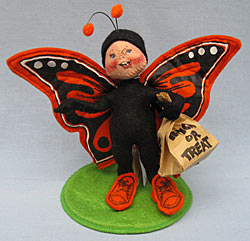 Annalee 7" Orange Butterfly Kid - Near Mint - 306193tong