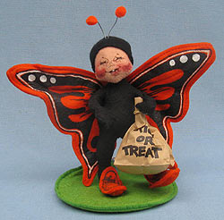 Annalee 7" Orange Butterfly Kid - Near Mint - 306193xo