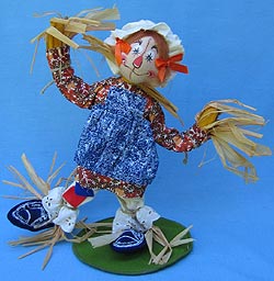 Annalee 12" Scarecrow Girl - Closed Mouth - Mint - 307394
