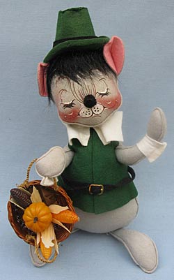 Annalee 12" Green Pilgrim Boy Mouse - Mint / Near Mint - 308092xx Annalee 12" Green Pilgrim Boy Mouse - Mint / Near Mint - 308092xx
